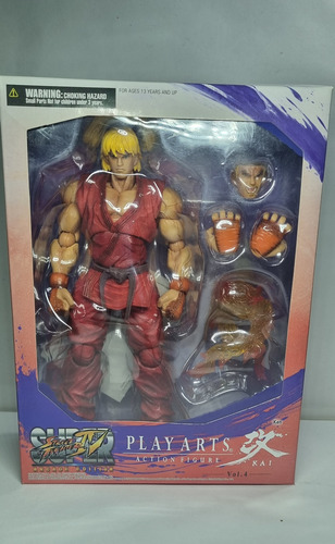 Figura Ken Play Arts Kai, Buen Estado. (Usado)