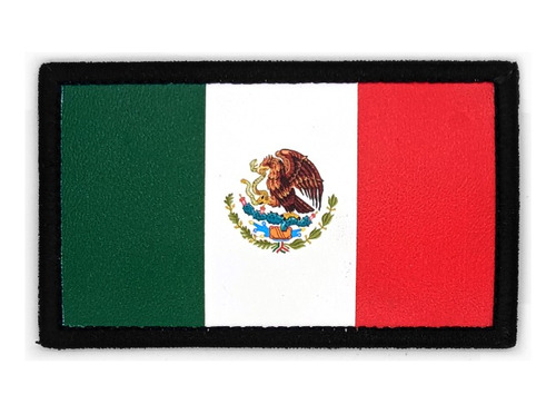 Parche Impreso Bandera México Termoadherible 5x8cm