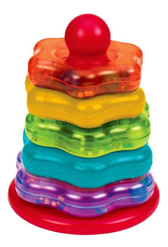Anillos Apilables Arco Iris Juguete Para Bebés 1 Año