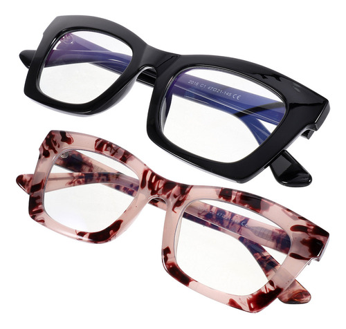 Gafas Ópticas Retro, 2 Unidades, Gafas Decorativas Para Homb