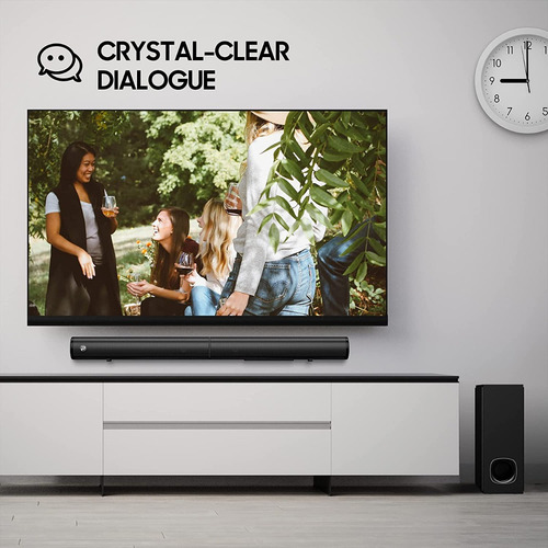 Imagen 9 de 10 de Barra De Sonido + Subwoofer 2.1 Bluetooth 5.0 Hdmi Usb 160w