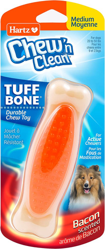 Hartz Chew N Clean Tuff Bone Bacon Juguete Dental Para Masti