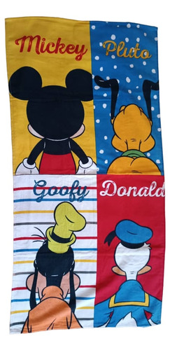 Toalla De Playa Importad 120x60cm 100% Algodon Diseño Disney