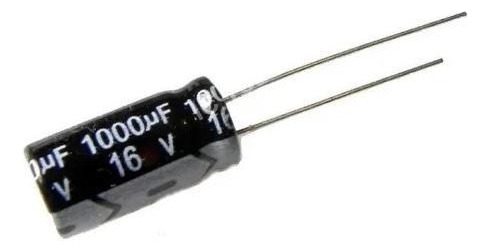 10 Peças Capacitor Eletrolítico 1000uf 16v 1000 X 16 105ºc