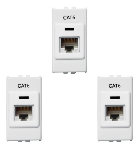 Kit C/3 - Modulo Soprano Ilus (rj45 Cat6)   5tg99100