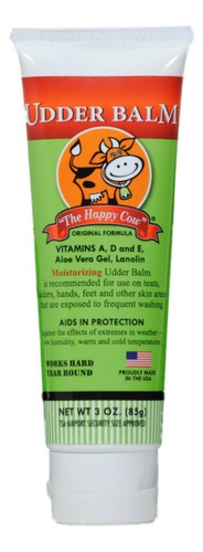 The Happy Cow Balsamo Hidratante Udder - Tubo De 3 Onzas