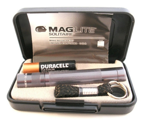 Lanterna Mini Maglite Solitaire C Estojo 37 Lúmen Led - Gray