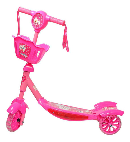 Patinete Infantil 3 Rodas Kiddy Rosa - Replay Kids