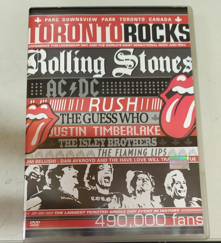 Dvd Rolling Stones Ac Dc Toronto Rocks Original Timberlake 