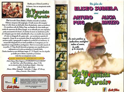 La Conquista Del Paraíso Vhs Arturo Puig Elise Subiela Nuevo