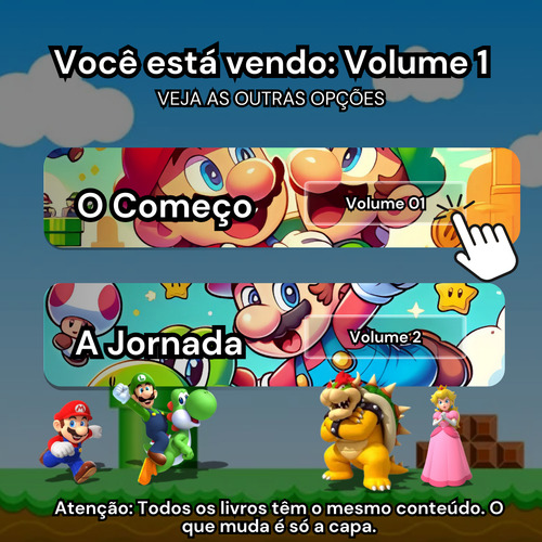 Livro De Colorir Mario Bros Capa Dura Com Desenhos Relaxamento, Combater O Estresse E Estimular A Criatividade! Presente Incrível Para Crianças E Adultos