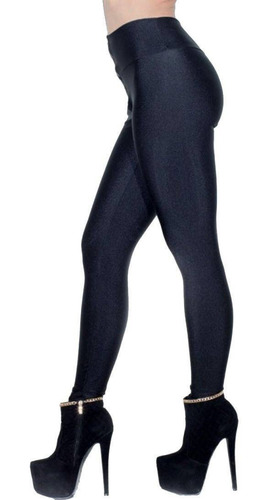 Imagen 3 de 4 de Calza De Lycra Tiro Alto Chupin Faja Cintura Alta