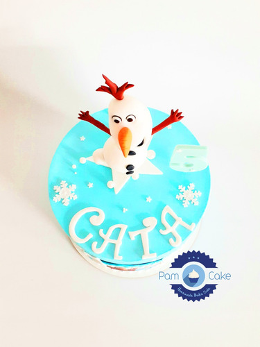 Torta Artesanal Frozen Ana Y Elsa Personalizada