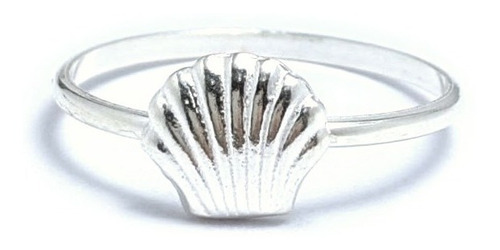 Anillo Plata 925 Ostra De Mar