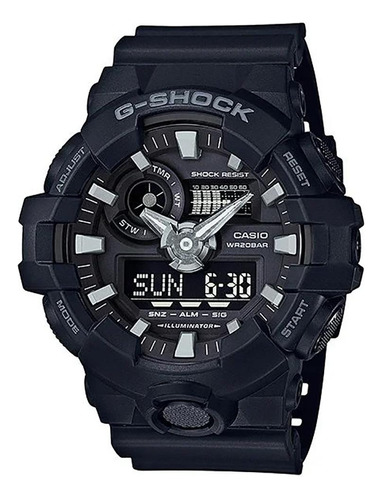Relógio G-shock Ga-700-1b Preto Casio