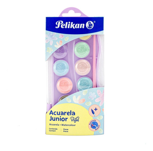 Acuarelas Pelikan Junior - 12 Pastillas