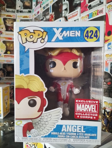Funko Pop Angel # 424 X Men Exclusive Marvel Collector Corps (Usado)