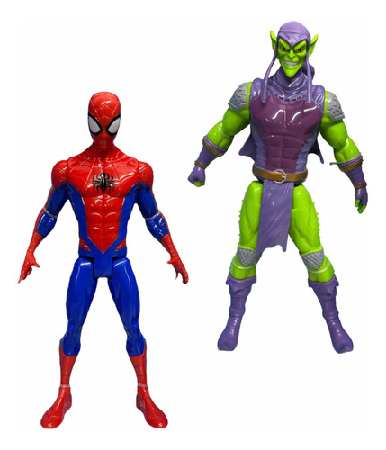 Combo Spiderman-duende Verde Juguete De Colección