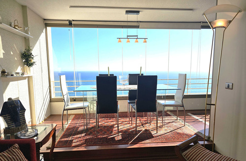 Vista Despejada Al Mar Depto En Con Con (73434)