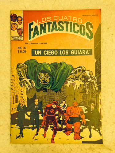 Cómic Los Cuatro Fantasticos Novedades Editores #37 1980