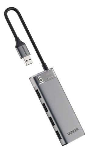 Hub Ugreen Usb-a 3.2 Gen1 4 En 1 4 Puertos Usb-a Led / 15548