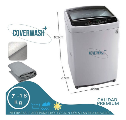 Forro De Lavadora Samsung 11kg Carga Superior Burbuja Felpa
