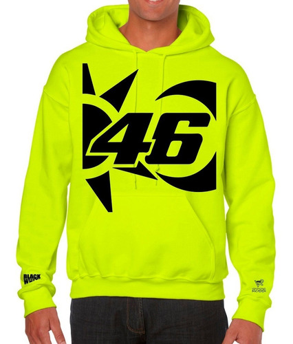 Sudadera De Valentino Rossi Amarilla Fluorescente 