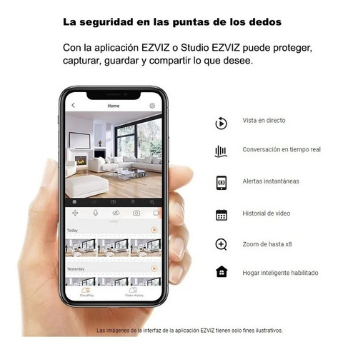 Imagen 7 de 9 de Camara Ip Wifi C3w Exterior Ezviz 720p Alarma Luz Full