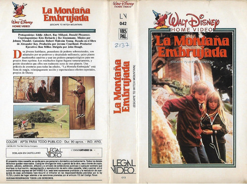 La Montaña Embrujada Vhs Walt Disney Escape T Witch Mountain