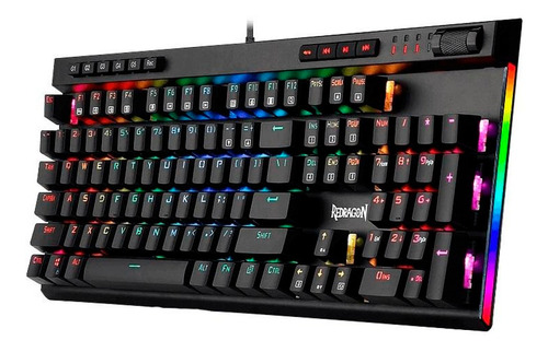 Teclado Gamer Redragon Vata Pro K580 Mecanico Rgb Black Esp