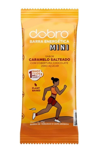 Kit 3x: Barra Energética Caramelo Com Chocolate Dobro 25g