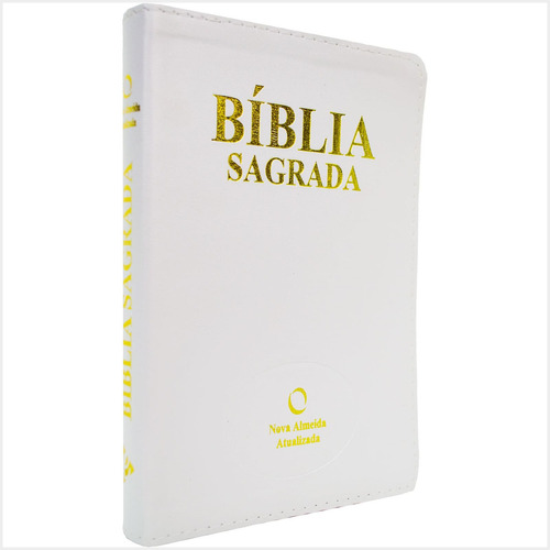 Bíblia Sagrada Naa Média Luxo Branca Com Índice, De João Ferreira De Almeida. Editora Sociedade Bíblica Do Brasil Em Português