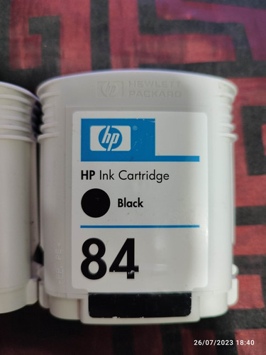 Cartucho De Tinta Plotter Hp 84 Negro C5016a Lleno Nuevo Cs