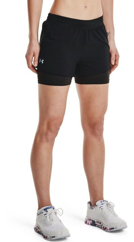 1361582-001 Ua Pantaloneta Mujer Ua Iso-chill Run 2n1 Short