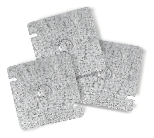 Caja De Registro Cuadrada Galvanizada Alfa 3.5cm 4x4pul 25pz Color Gris