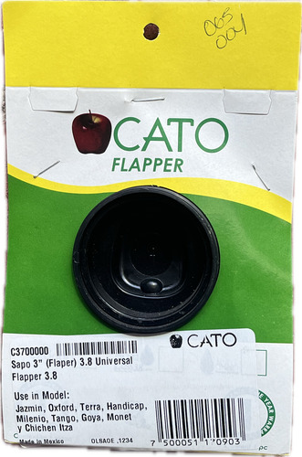 Sapito 3 Pulg Flapper Para Wc Taza-tq Cato Original 3.8 Lts