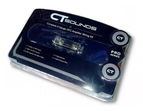 Kit De Cables 0 Gauges Para Amplificador Ct Sounds