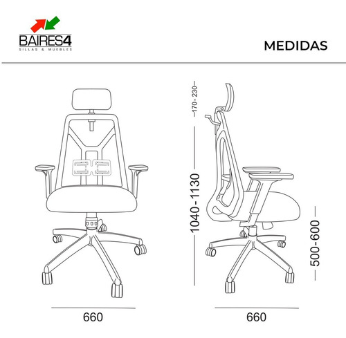 Sillón Ergonómico Tokio Con Funciones Regulables | Contado
