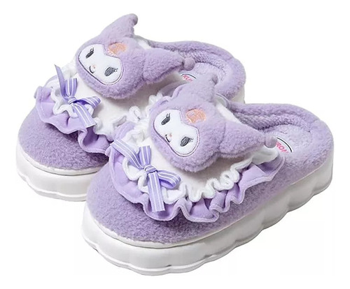 Pantuflas De Hello Kitty Acolchonada Peluche Antiderrapante 