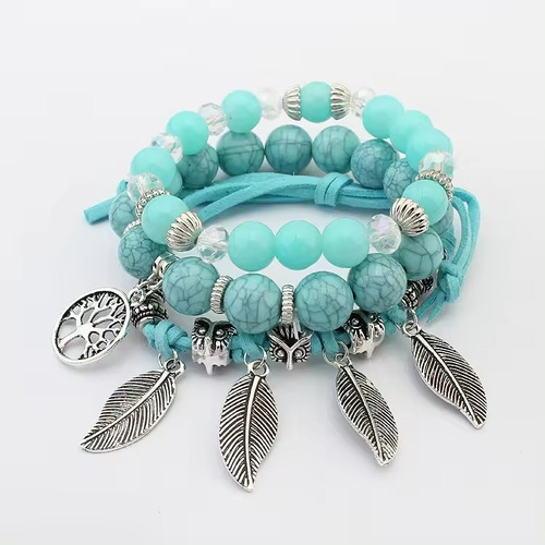 Pulsera Promoción,  Buho, 4 Hojas, Arbol De La Vida 