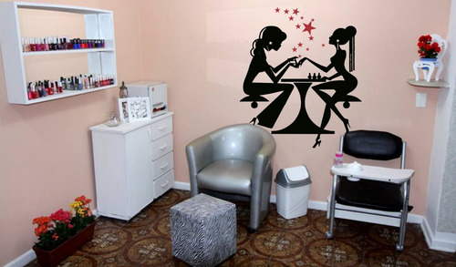 Adesivo Decorativo Parede Manicure Pedicure Cabeleireiro New