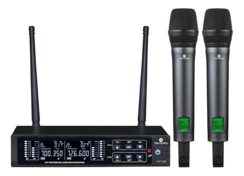 Microfone Sem Fio Harmonics Hsf-300 Duplo