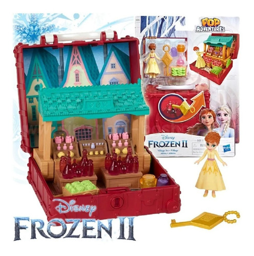 Disney Frozen Serie 2 Pop Adventur Aldea Incluye Muñeca Anna