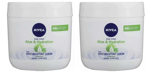 Nivea Crema Corporal De Aloe E Hidratación 13.52 Oz (2)