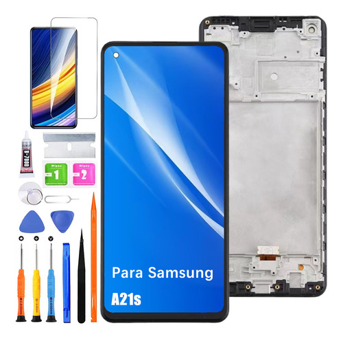 Pantalla Para Samsung A21s A217m A217f Con Marco
