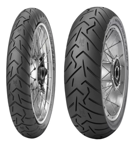 Par Pneu Moto 120 70 19 + 170 60 17 Scorpion Trail 2 Pirelli