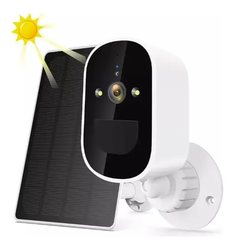 Telecamera WiFi Esterna 3K YESKAMOU Con Pannello Solare - Sorveglianza 360°, Visione Notturna Colori, Rilevamento PIR E Audio Bidirezionale