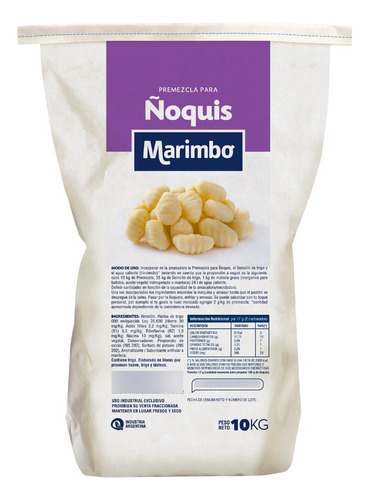 Premezcla Para Ñoquis X 10 Kg Marimbo Pasta