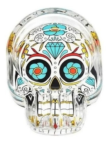 Cenicero De Vidrio Modelo Calavera Ceniceros