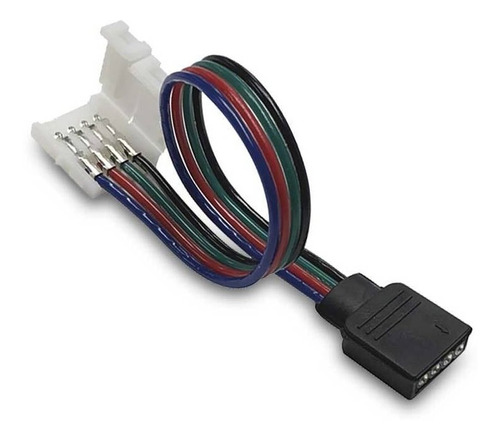 Conector Doble Peine 4pin Y Cable Para Tira De Led Rgb 5050